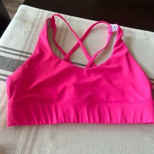 Zyia Active Hot Pink Light n Tight StrappySports Bra